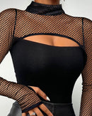 Blusa Feminina Sexy Y2K – Manga Longa