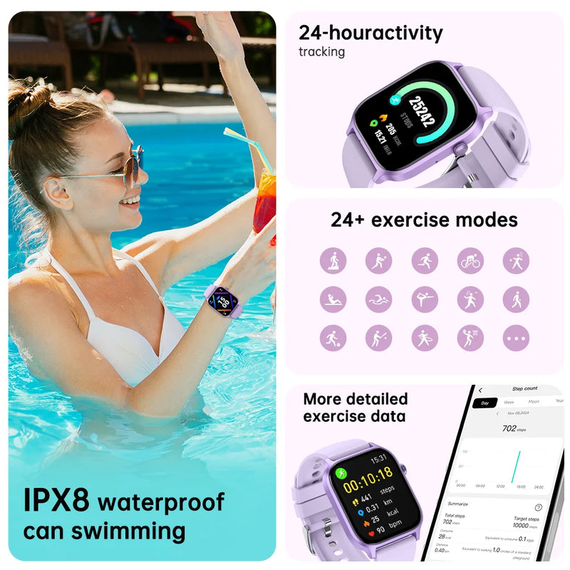 Smartwatch Unissex IUTECH Y7 – Tela 1.85” HD