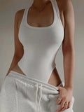 Body Feminino Sexy com Elastano