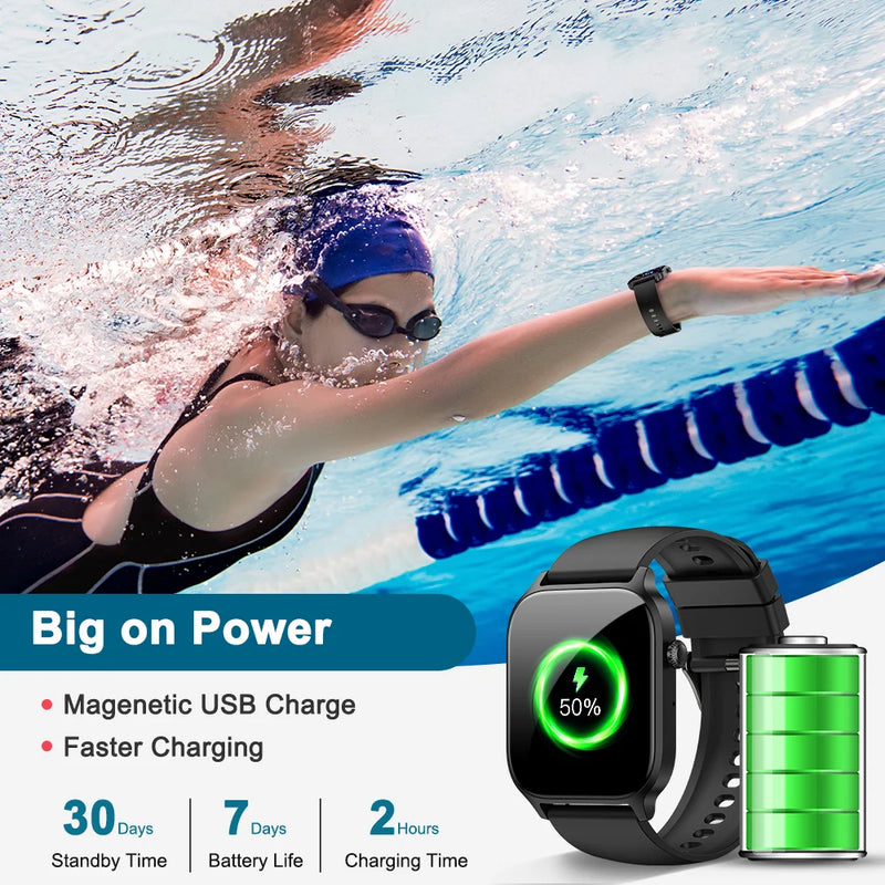Smartwatch Unissex IUTECH Y7 – Tela 1.85” HD