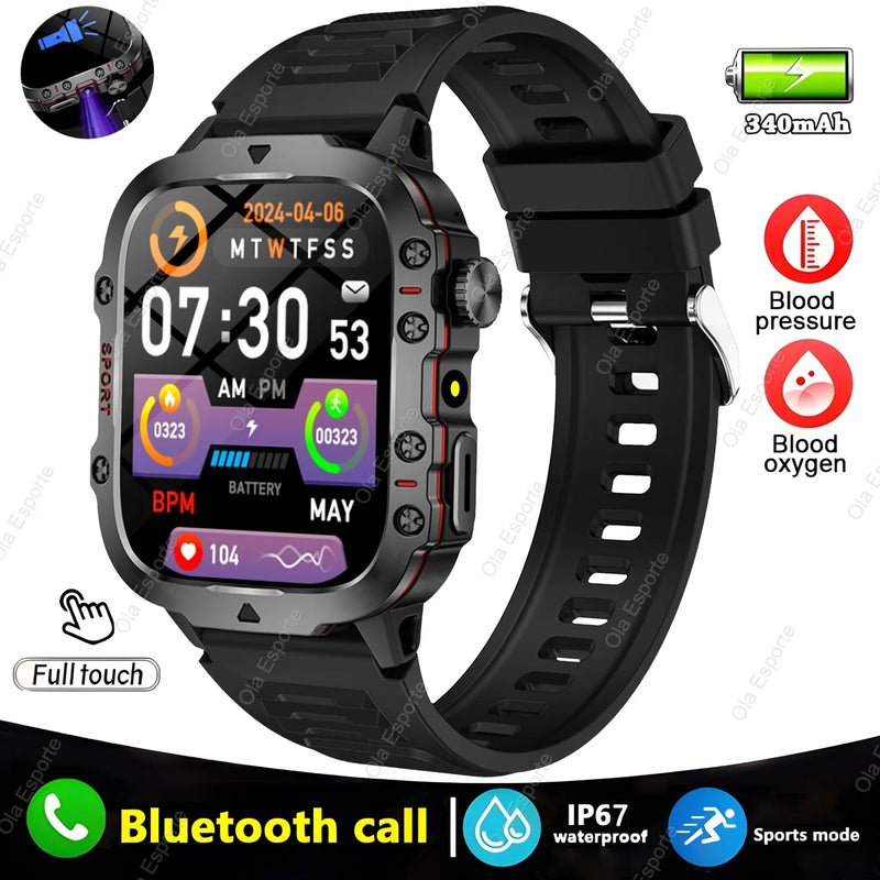 Smartwatch Ola Esporte Militar – Tela 2.01” HD