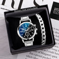 Relógio Masculino Casual + Pulseira