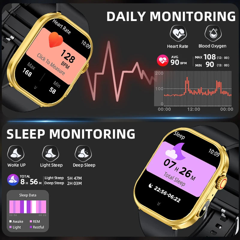 Smartwatch LIGE 2.01” – Tecnologia, Saúde e Conectividade