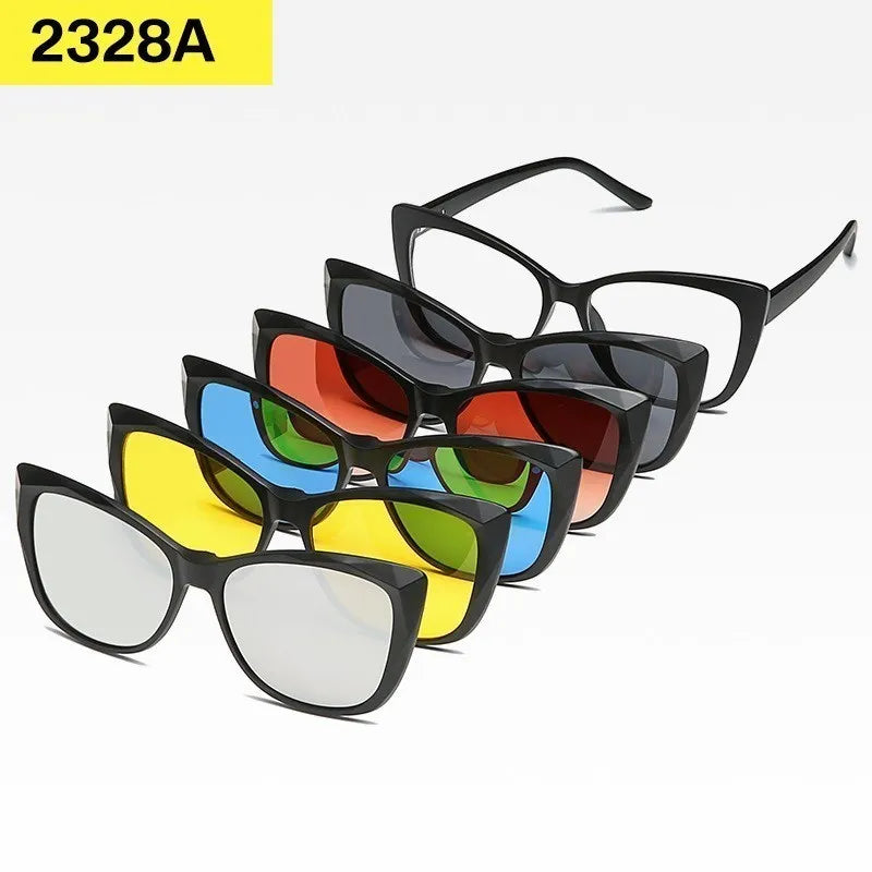 Óculos de Sol Unissex Polarizado – 5 Lentes Intercambiáveis UV400