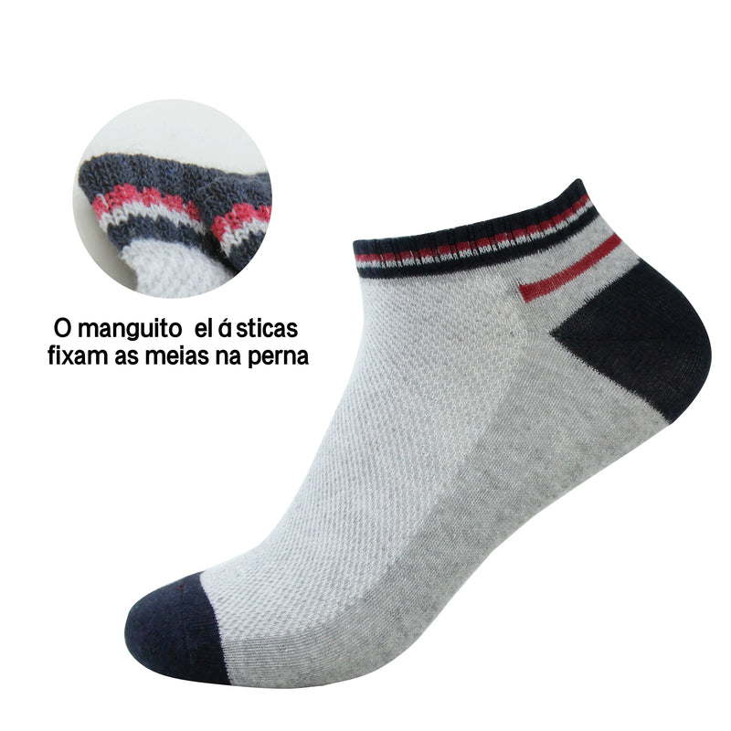 🧦 Kit 12 Pares de Meias Masculinas – Confortáveis, Absorventes e Estilosas (40 ao 46)