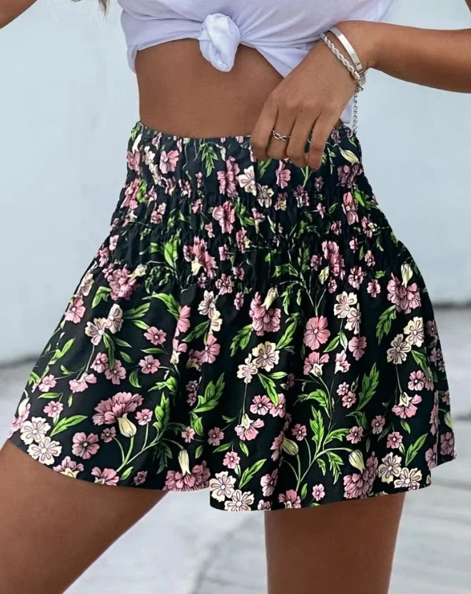 Shorts Feminino Cintura Alta com Bolsos e Cinto – Casual, Confortável e Versátil para o Verão