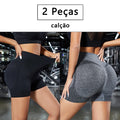Short Feminino Sem Costura 2 PEÇAS