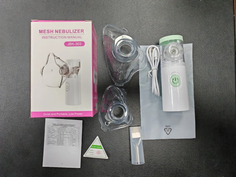 Nebulizador Portátil Inalador Ultrassônico Adulto e Infantil – USB/Bateria