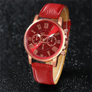 Kit 5 Relógios Femininos – Roma Dial, Couro, Quartzo