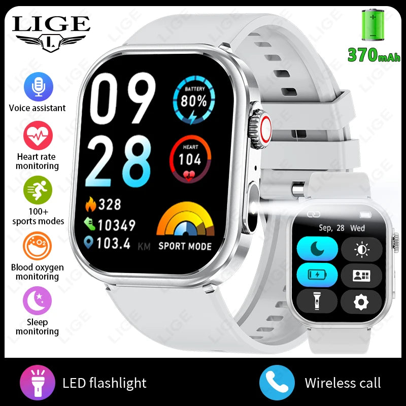 Smartwatch LIGE 2.01” – Tecnologia, Saúde e Conectividade
