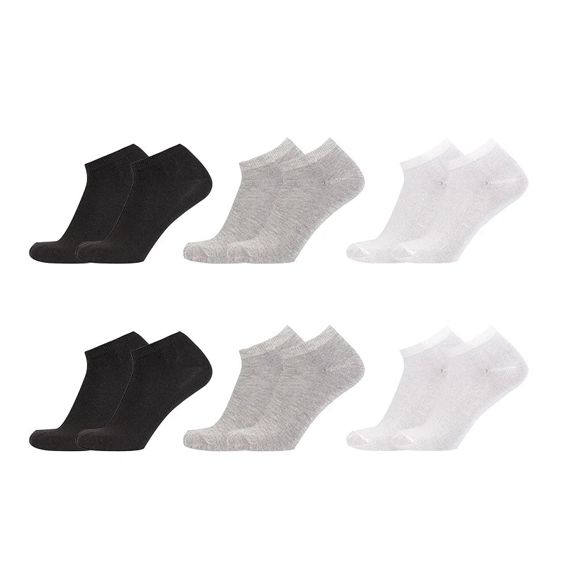 Kit 6 Pares Meias Unissex Antibacterianas e Antiodor – Algodão & Poliéster