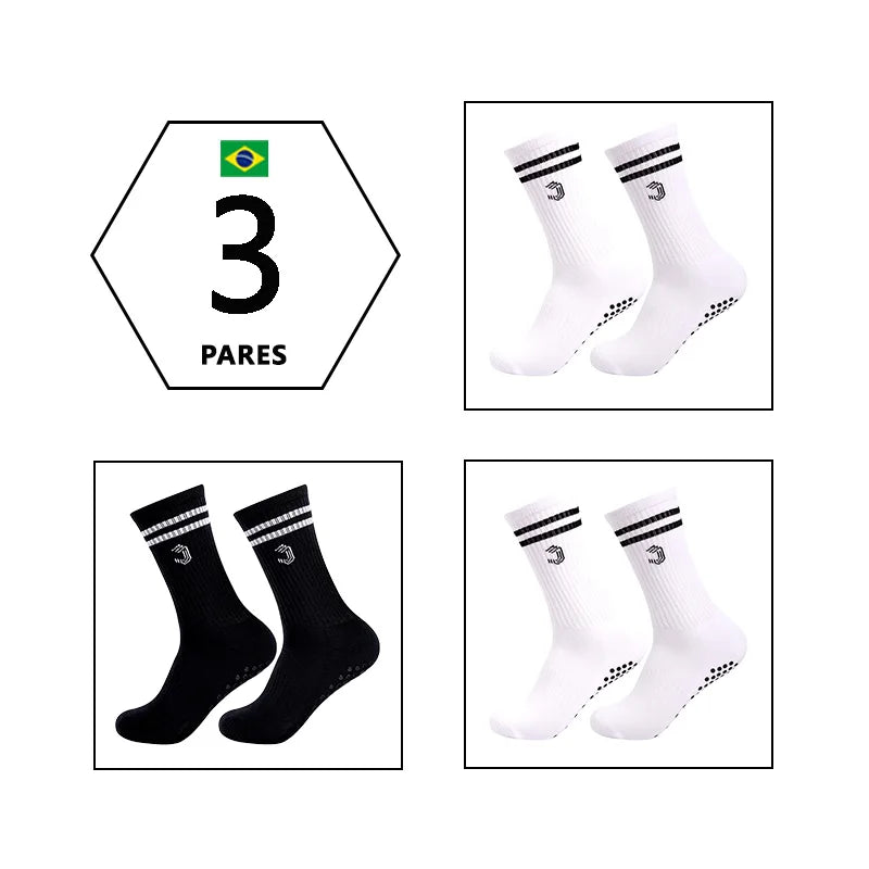 🧦 Kit 3 Pares de Meias Esportivas Femininas Jcolour – Cano Alto