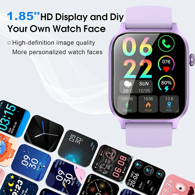Smartwatch Unissex IUTECH Y7 – Tela 1.85” HD