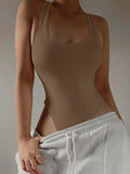 Body Feminino Sexy com Elastano