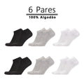 Kit 6 Pares Meias Unissex Antibacterianas e Antiodor – Algodão & Poliéster