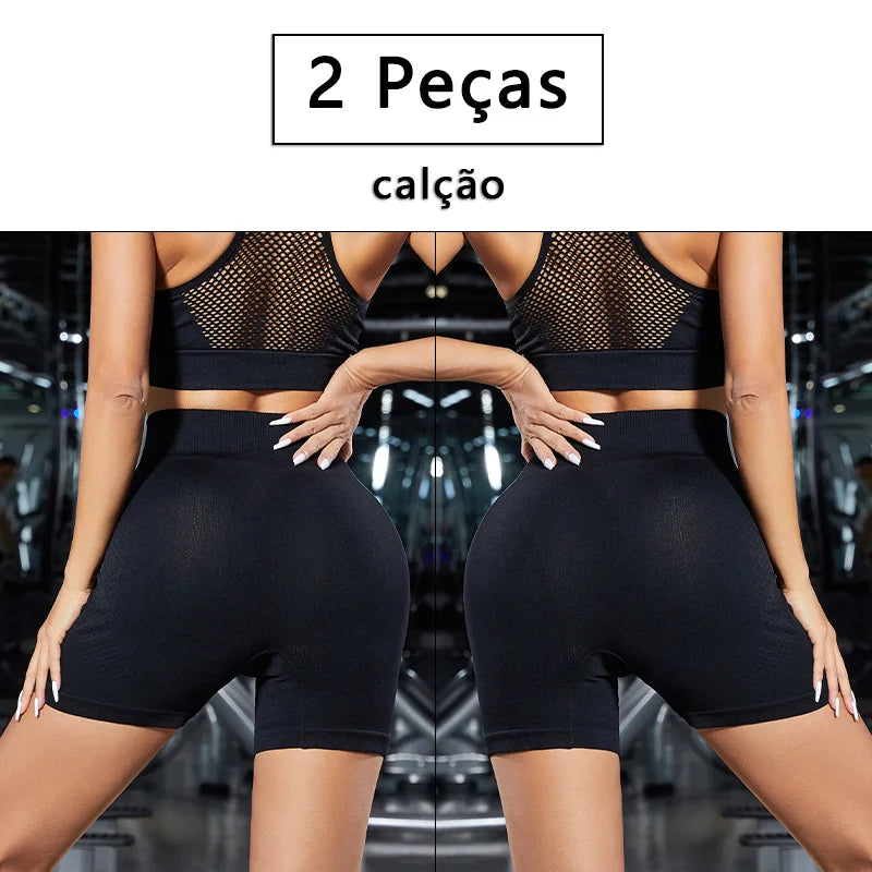 Short Feminino Sem Costura 2 PEÇAS