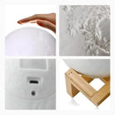 🌕 Luminária Lua Cheia 3D LED RGB com Toque – Design Encantador e Luz Personalizável