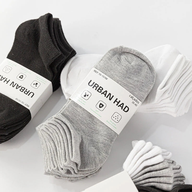 Kit 6 Pares Meias Unissex Antibacterianas e Antiodor – Algodão & Poliéster