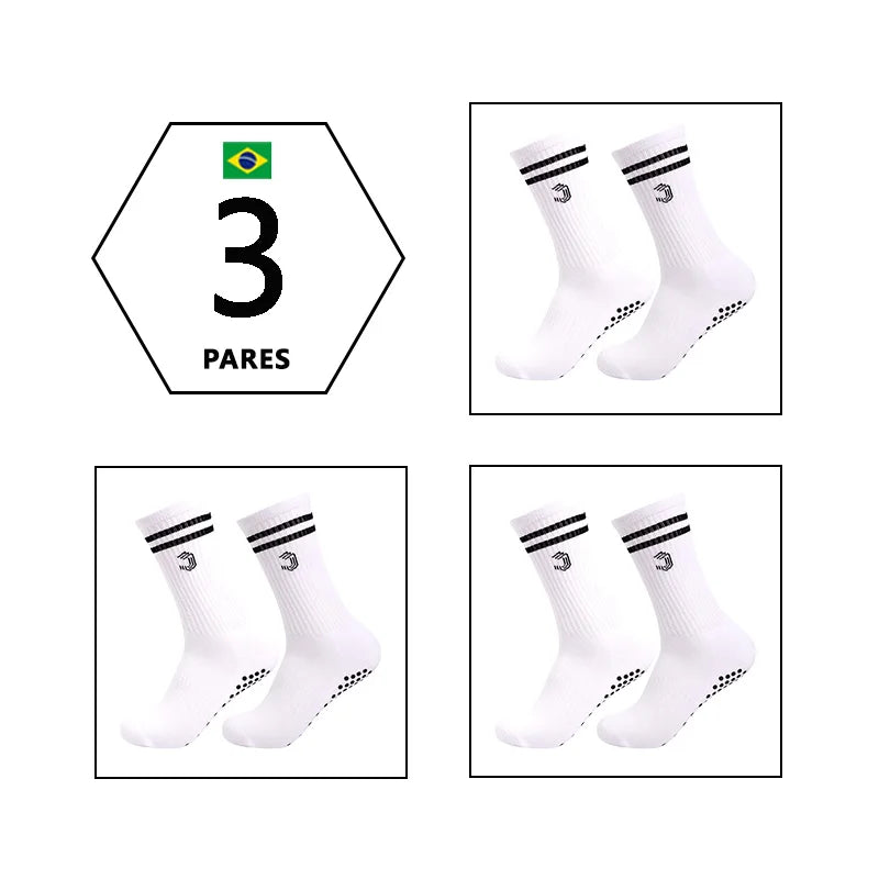 🧦 Kit 3 Pares de Meias Esportivas Femininas Jcolour – Cano Alto