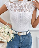 Blusa Feminina Casual Bicolor com Bolso e Gola Redonda – Estilo Elegante e Confortável