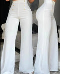 Calça Flare Feminina Cintura Alta | Perna Larga