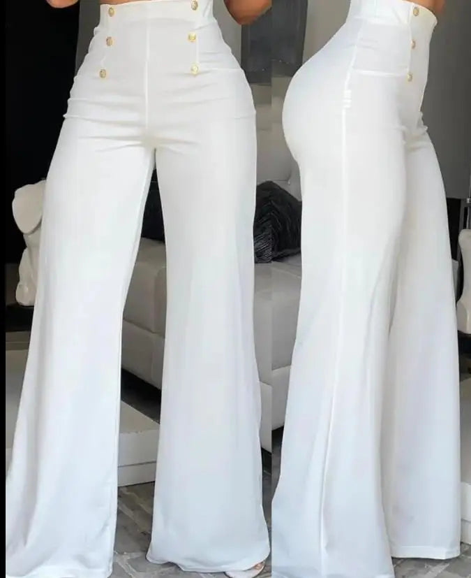 Calça Flare Feminina Cintura Alta | Perna Larga