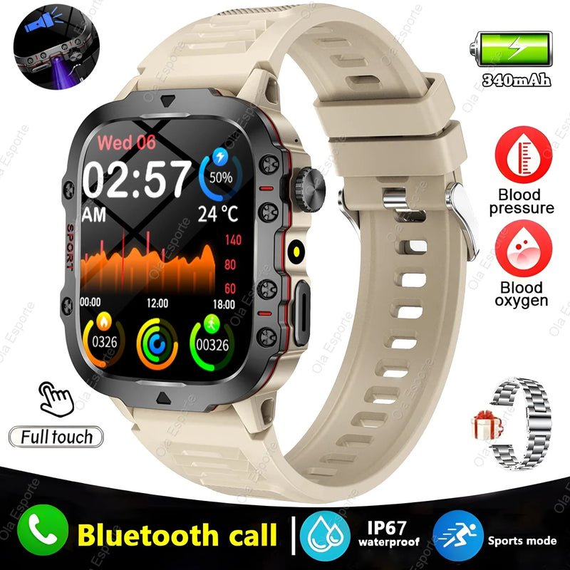 Smartwatch Ola Esporte Militar – Tela 2.01” HD